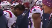 With only his braids to protect his cranium, the snarling Diggs knocked his forehead into Patriots teammate K'Lavon Chaisson’s facemask before Sunday's kickoff in Denver