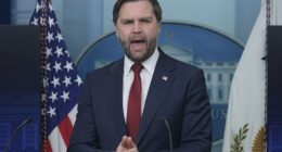 A Secret Service agent assigned to JD Vance (pictured) has been put on leave after he spilled 'sensitive details' about his job protecting the vice president