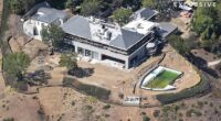 Adele's Beverly Park mansion is seen mid-renovation, with the singer completely gutting the property she bought from Sylvester Stallone in January 2022