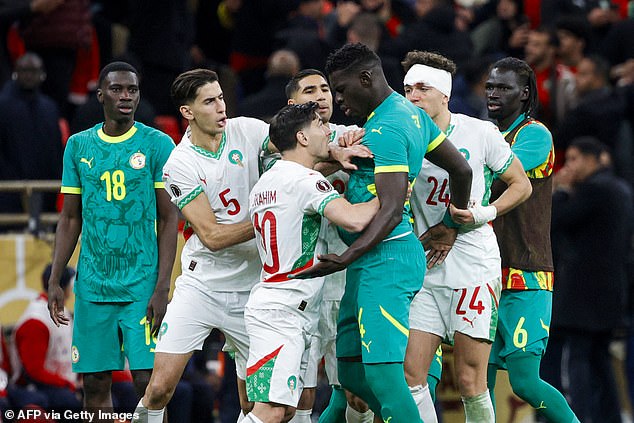 Tensions flare between Senegal and Morocco in Rabat in an incredibly dramatic AFCON final