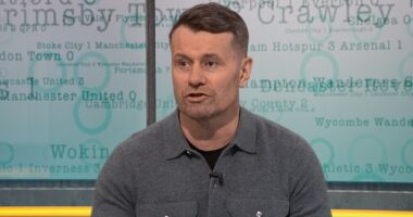Shay Given described Wilfried Nancy's Celtic tenure as 'an absolute Holocaust' live on TV (pictured above on Final Score on Saturday when using the word)