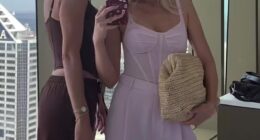 Jules Neale (right) is living life to the fullest amid her highly publicised split with AFL star Lachie Neale. The former WAG, 35, stepped out at the Australian Open on Tuesday