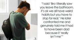 Sis Disgusted By Bro Leaving Stains On The Toilet Seat, Has To Shame Him Publicly To Make Him Stop