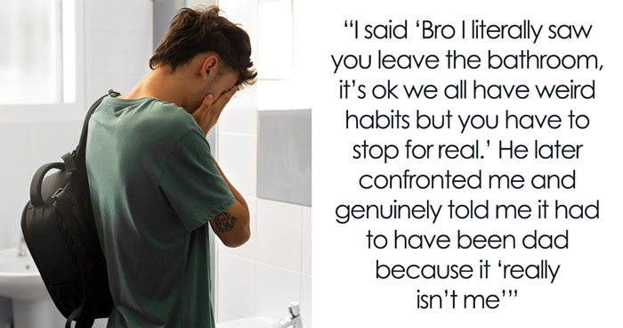 Sis Disgusted By Bro Leaving Stains On The Toilet Seat, Has To Shame Him Publicly To Make Him Stop