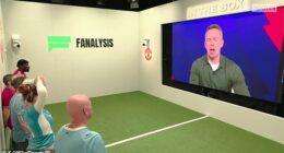 Sky Sports presenter Dave Jones keeps the fans 'In The Box' guessing as to the result of the Manchester derby on Saturday in Sky Sports' latest bizarre concept