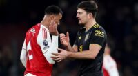 Gabriel Magalhaes refused to shake Harry Maguire's hand after Arsenal's defeat to Man United