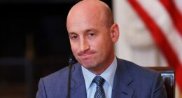 Stephen Miller (pictured) has shifted his position on the Border Patrol shooting of Alex Pretti after previously referring to the 37-year-old nurse as 'an assassin' who 'tried to murder federal agents'