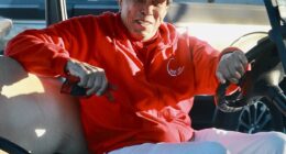 Motown legend Smokey Robinson was snapped cutting a carefree figure as he enjoyed a round of golf with friends in Santa Barbara on Tuesday