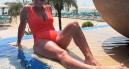 Sue Bradford has revealed how she has dropped a whopping 3st without restoring to weight loss jabs  (Pictured in December)