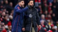 Carlos Fernandes (left) has become the first person from Ruben Amorim's camp to break his silence after the Portuguese's sacking