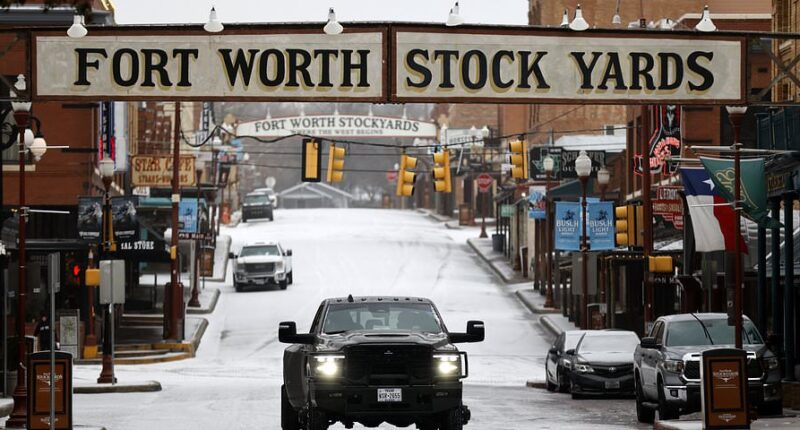 Texas grinds to halt as historic winter storm brings snow and ice, with major cities closing ALL schools on Monday... as extreme conditions begin to grip Midwest - LIVE