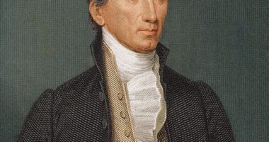 America's fifth president James Monroe (1758 - 1831) who formulated the Monroe Doctrine
