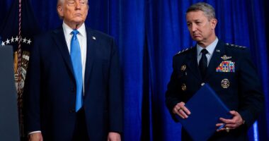 Donald Trump's beloved top military advisor, who he claims donned a MAGA hat to earn the president's affection, has overseen two successful, death-defying missions this year that have stunned the White House's harshest critics. Four-star Gen. Dan 'Raizin' Caine (pictured with Trump), the chairman of the Joint Chiefs, an F-16 pilot turned venture capitalist who was tapped by Trump to return to the Pentagon from retirement earlier this year, made a high-profile cameo when describing the incredible mission this weekend in which US forces captured ex-Venezuelan dictator Nicolas Maduro.