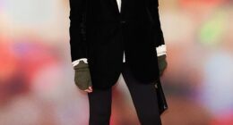 Claudia Winkleman, 54, and her husband Kris Thykier, 54, put on a cosy display as they attended the Is This Thing On? gala screening in London on Monday