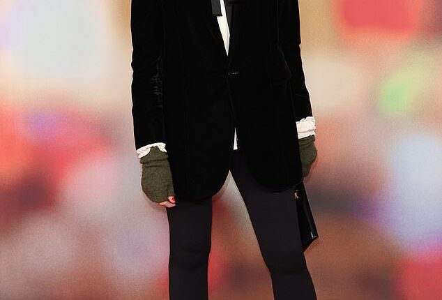 Claudia Winkleman, 54, and her husband Kris Thykier, 54, put on a cosy display as they attended the Is This Thing On? gala screening in London on Monday