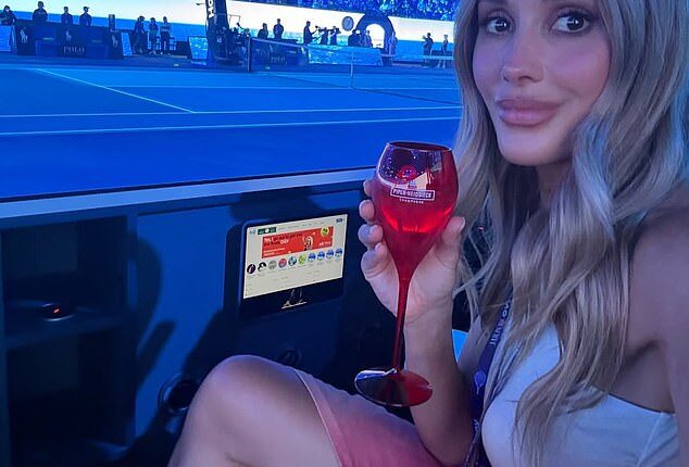 Bec Judd (pictured) has cemented herself as the queen of the WAGs with her glamorous appearances at the Australian Open over the past week. And the wife of AFL star Chris Judd may be shelling out a pretty penny for her prime position courtside