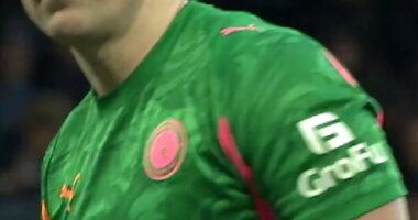 Stockport goalkeeper Ben Hinchcliffe was left with egg on his face after a bizarre error leading to an own goal