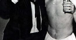 Celtic manager Jock Stein and striker Kenny Dalglish revel in another victory