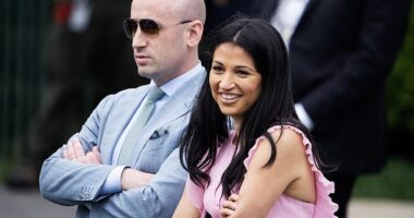The power couple loved by Trump and loathed by liberals: Stephen Miller has vowed to oversee the biggest deportation in US history and even allies say he has the 'bedside manner of Himmler'... and his wife is no shrinking violet either!