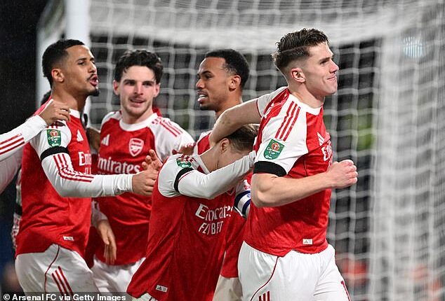 Viktor Gyokeres bagged a much-needed goal in Arsenal's semi-final first leg win