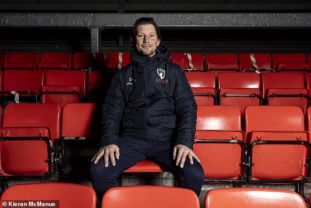 Scott Rogers is Weston-super-Mare's young manager - a bundle of energy who also runs a tiling business and his daughter's Under 10s team