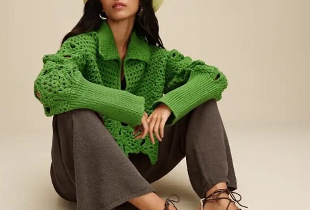 A hybrid shoe blending trainers and ballet shoes - sneakerinas - are on the rise (pictured is Ugg's version)