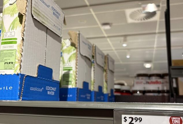 Aldi shoppers have been struggling to find the $2.99 chocolate coconut water in stores