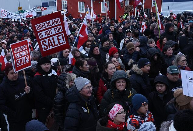 The IMF has warned 'trade tensions could flare up' amid the row over Greenland