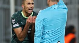 Rodri was sent off with two yellow cards in the space of a minute as Man CIty unravelled