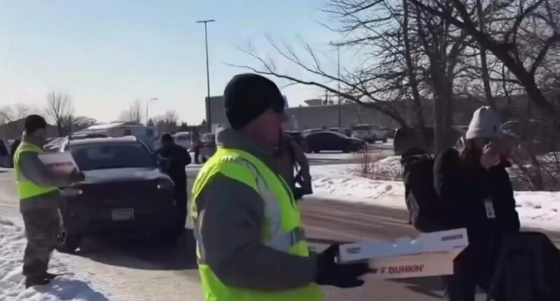 Tim Walz Has the National Guard Handing Out Coffee and Donuts to Anti-ICE Activists.