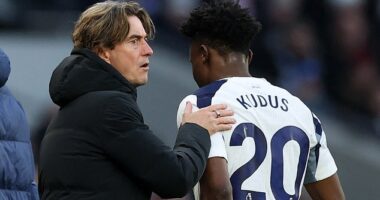 Thomas Frank could step up the transfer hunt for a forward after Mohammed Kudus' injury