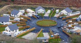 The traveller site at Four Houses Corner after taxpayer-funded revamp despite opposition