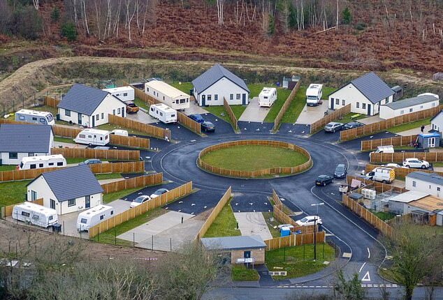The traveller site at Four Houses Corner after taxpayer-funded revamp despite opposition