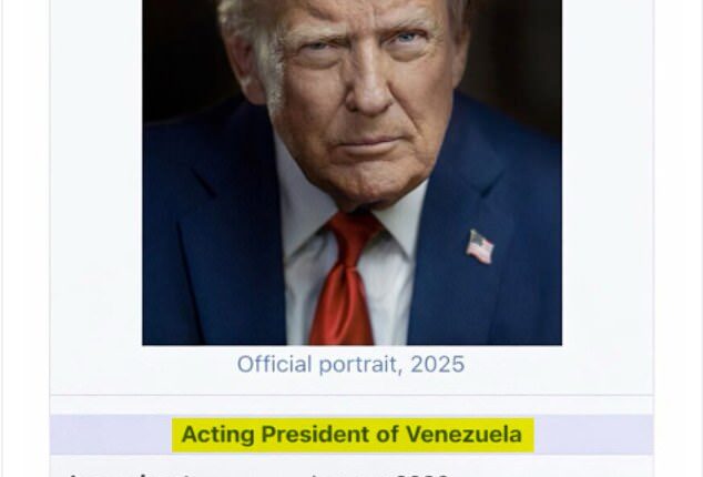 President Donald Trump posted this doctored image on his Truth Social on Saturday