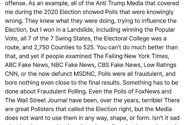 Trump demands criminal probe into pollsters