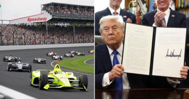 President Donald Trump made it official on Friday - there will be an IndyCar race in the D.C. city streets this summer to mark the country's 250th birthday. Trump held an event in the Oval Office alongside Roger Penske, a racing great who chairs the Penske Corporation, and signed an executive order to get the race in place. Transportation Secretary Sean Duffy, who was in the Oval alongside his Fox News host wife Rachel Campos-Duffy, said the president had tasked him to 'think outside the box' and do something 'historic and cool.' Duffy didn't realize that Penske's company was already trying to get Washington, D.C. to host a race, which is now being dubbed the Freedom 250 Grand Prix.