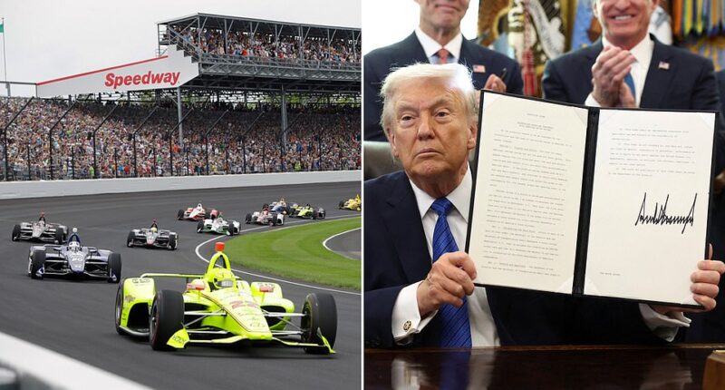 President Donald Trump made it official on Friday - there will be an IndyCar race in the D.C. city streets this summer to mark the country's 250th birthday. Trump held an event in the Oval Office alongside Roger Penske, a racing great who chairs the Penske Corporation, and signed an executive order to get the race in place. Transportation Secretary Sean Duffy, who was in the Oval alongside his Fox News host wife Rachel Campos-Duffy, said the president had tasked him to 'think outside the box' and do something 'historic and cool.' Duffy didn't realize that Penske's company was already trying to get Washington, D.C. to host a race, which is now being dubbed the Freedom 250 Grand Prix.