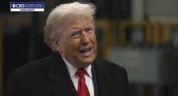 President Donald Trump has delivered a conflicted message to the family of a woman shot dead by ICE after it was revealed that her father was a MAGA supporter. Trump struck a solemn tone as he was asked about the shooting during an interview by CBS' News Tony Dokoupil at a Ford plant in Detroit on Tuesday. Renee Good, 37, was shot dead when she drove at an ICE agent after obstructing a road during a protest against Trump's migrant crackdown in Minneapolis last week. 'Her father, who was a big supporter of yours, he's heartbroken right now,' Dokoupil told the president, revealing that Good's father, Timothy Ganger, backed Trump. 'He's also heartbroken because your administration so quickly has come out and said she's a domestic terrorist,' the CBS host said. 'What do you want to say to her father right now?'