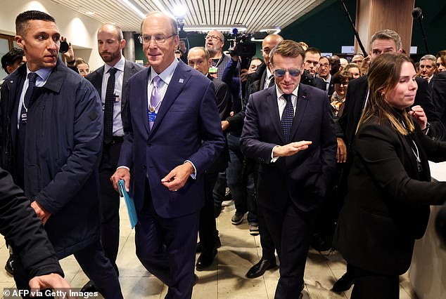 France's President Emmanuel Macron speaks to the press after delivering a speech during the World Economic Forum annual meeting in Davos on January 20