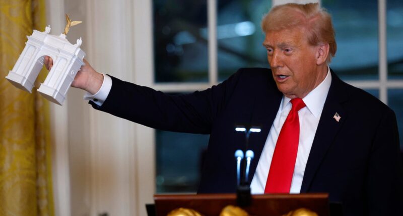 Trump shops for materials for White House ballroom while on vacation