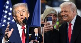 President Donald Trump has revived his campaign persona in the battleground state of Michigan, touting his policy victories while aiming, once again, at Joe Biden, who he claimed was propped up by drugs in his final days in office. Addressing the Detroit Economic Club on Tuesday afternoon in a speech that was supposed to focus primarily on the economy, the Republican once again zoned in on his predecessor. 'You ever notice Joe would cough before his speech?' Trump asked. He then imitated Biden's cough by making several deeply guttural groans, a favorite of Trump's rhetorical repertoire.