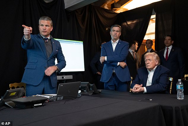 More American voters supported President Donald Trump's (right) actions in Venezuela than didn't support it, new Daily Mail polling found. Trump is seen Saturday in a makeshift situation room alongside Defense Secretary Pete Hegseth (left) and CIA Director John Ratcliffe (center)