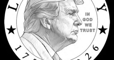 The Commission of Fine Arts voted Thursday to recommend this design to President Donald Trump for a controversial $1 coin to mark the country's 250th birthday