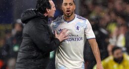Unai Emery (left) shoved Youri Tielemans (right) after bringing him off against Fenerbahce