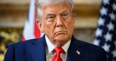 President Donald Trump, pictured above last year, revealed that he takes 325mg of aspirin daily for 'cardiac prevention'