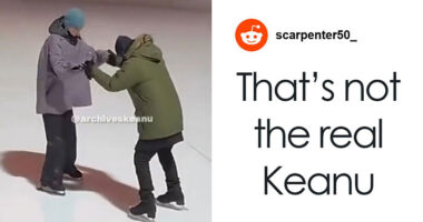 Video Of Keanu Reeves “In Pain” While Ice Skating With Girlfriend Reignites Conspiracy Theories