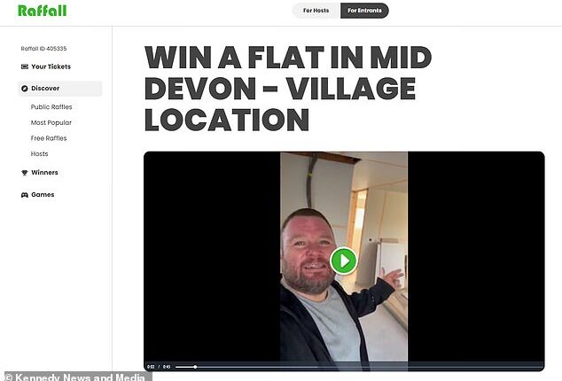 Tickets for the raffle cost £3, and the Smiths hope to sell 65,000