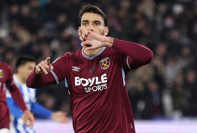 Lucas Paqueta signed for West Ham in 2022 but now wants to return to Brazil