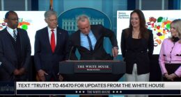Health and Human Services Secretary Robert Kennedy Jr. was interrupted by his quacky ringtone during Wednesday's White House briefing
