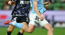 Melbourne City rising star Medin Memeti (pictured, right) will remain available for selection while Football Australia investigates allegations he racially abused Brisbane Roar striker Justin Vidic in a recent A-League match